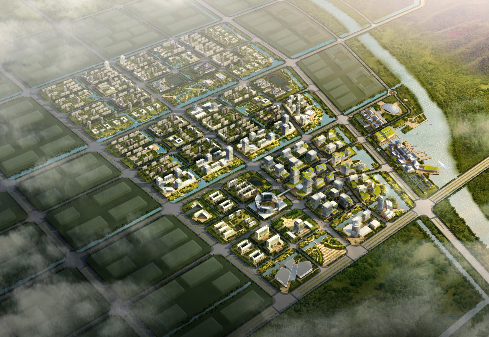 射阳港经济区新港镇控制性详细规划及核心区城市设计
