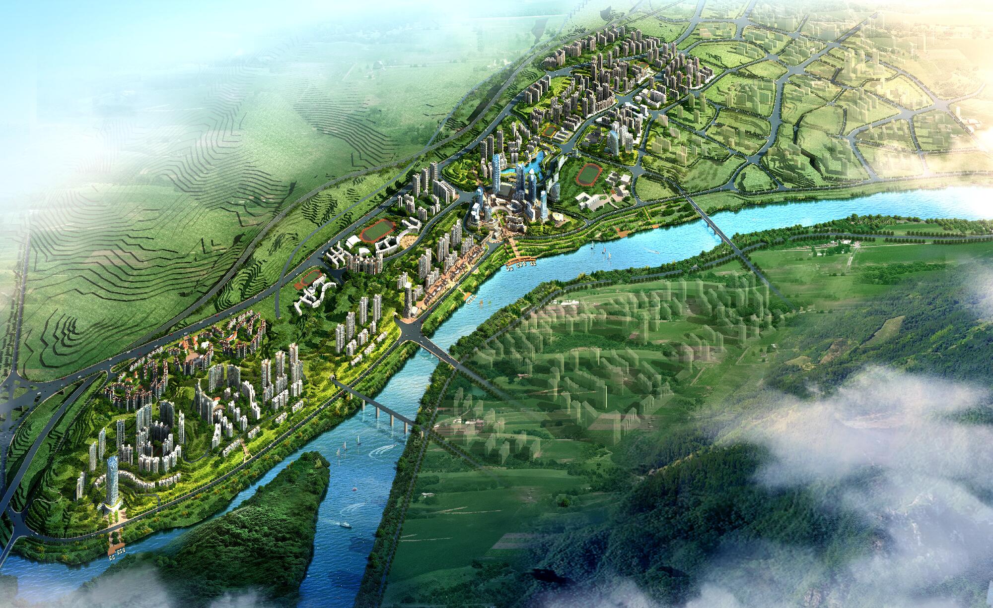 达县三里坪人文生态区修建性详细规划阶段城市设计